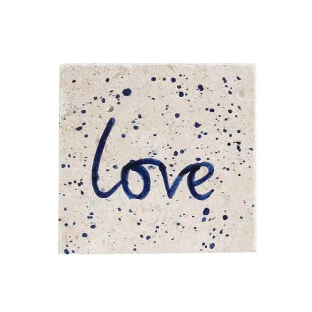Selbrae House Single Stone Coaster Love
